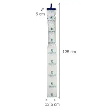Absorbag 1.5kg desiccant with product dimensions for transport and storage use