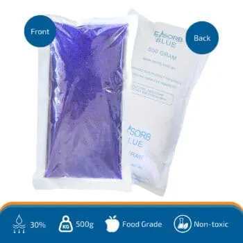 Indicating Silica Gel Pouch (500g) Blue