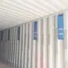 Dry Pole 1kg desiccant strips installed inside shipping container walls