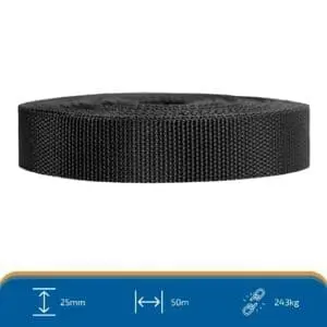 25mm Polyprop Webbing (50m)