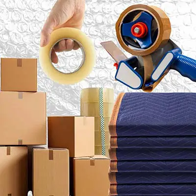 Packing supplies for moving items