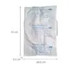Pro-Ex Gel 125g hanging desiccant bag front view for container condensation control with dimensions