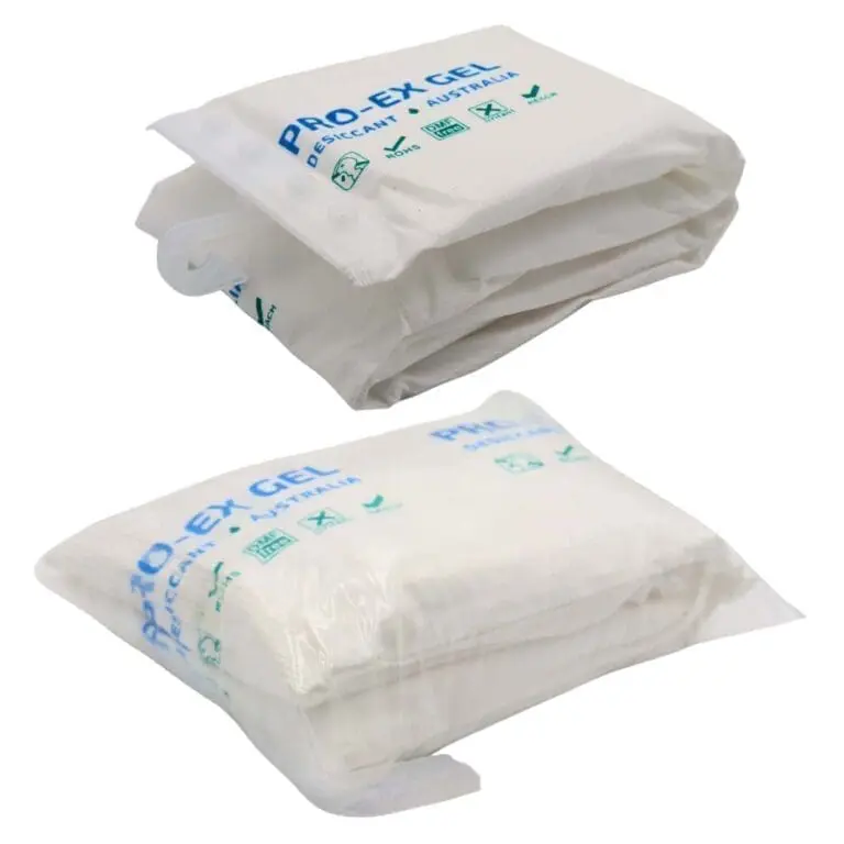 Pro-Ex Gel 1kg desiccant packets packaged for shipping container moisture protection