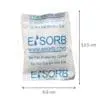 Esorb 100g silica gel desiccant packet with product dimensions for condensation prevention