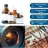 Silica gel desiccant information graphic highlighting features and usage benefits