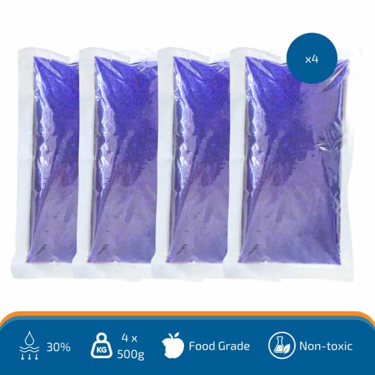 Indicating Silica Gel Pouch (500g) Blue 2 SDR 1.2kg Indicating Silica Gel Blue 3