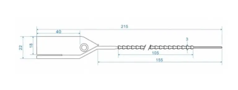 SISLD215 Light Duty 215 Indicative Security Seal description image