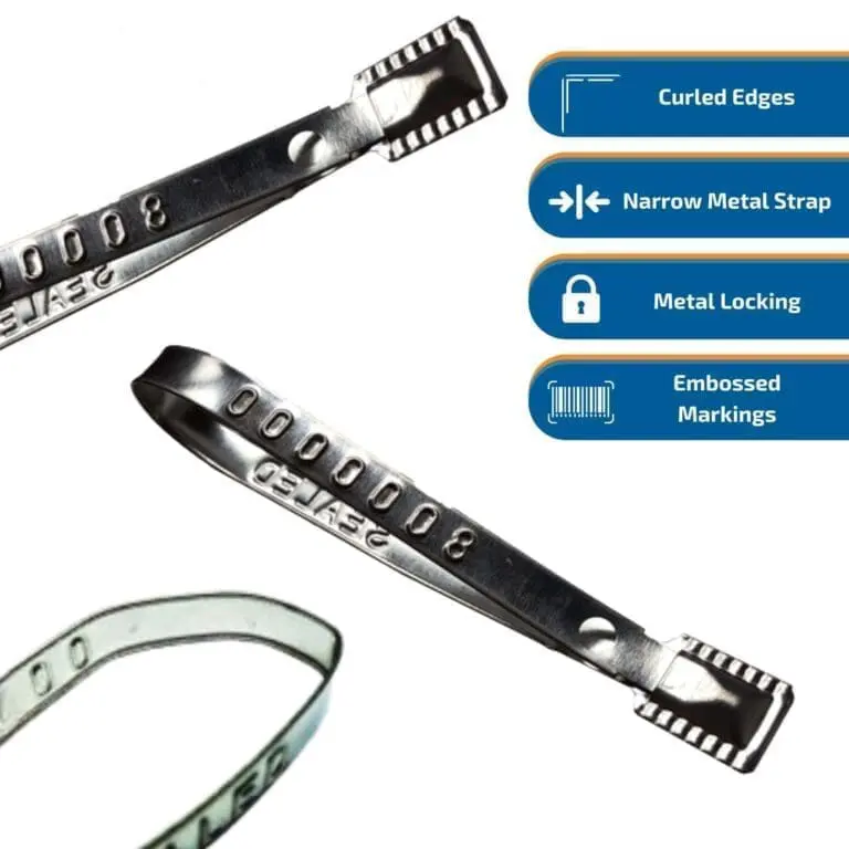 SQFM Silver 1000 Flat Metal 200 Indicative Security Seal Info