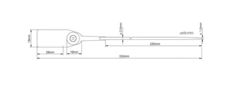 Medium Duty 250 Indicative Security Seal 9 SQMD25 Medium Duty 250 Indicative Security Seal description image