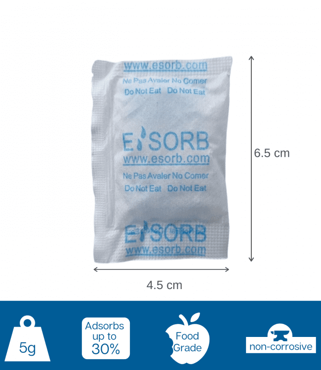 Silica Gel 0,5 gram Non-Food desiccant bag - Silica Gel Shop
