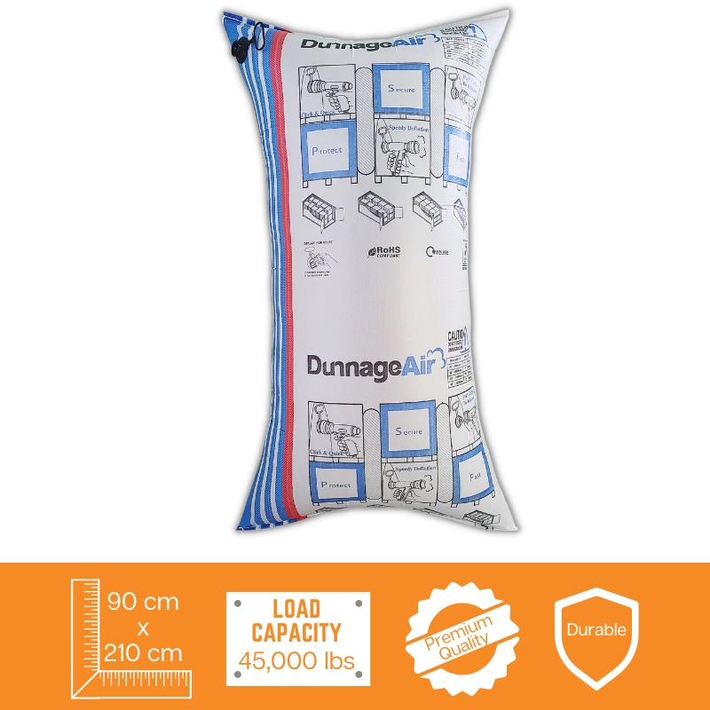 White Dunnage Air Bags, Size/Dimension: 90*210 Mm