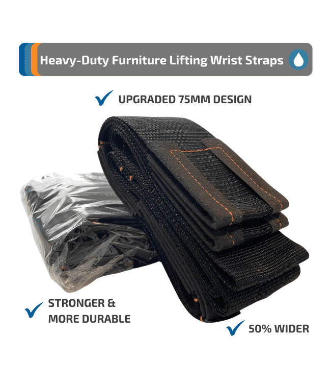 Heavy-Duty Furniture Lifting Wrist Straps