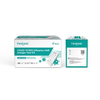 Fanttest Covid-19 / RSV / Influenza A&B Antigen Test Kit - 5 tests per box