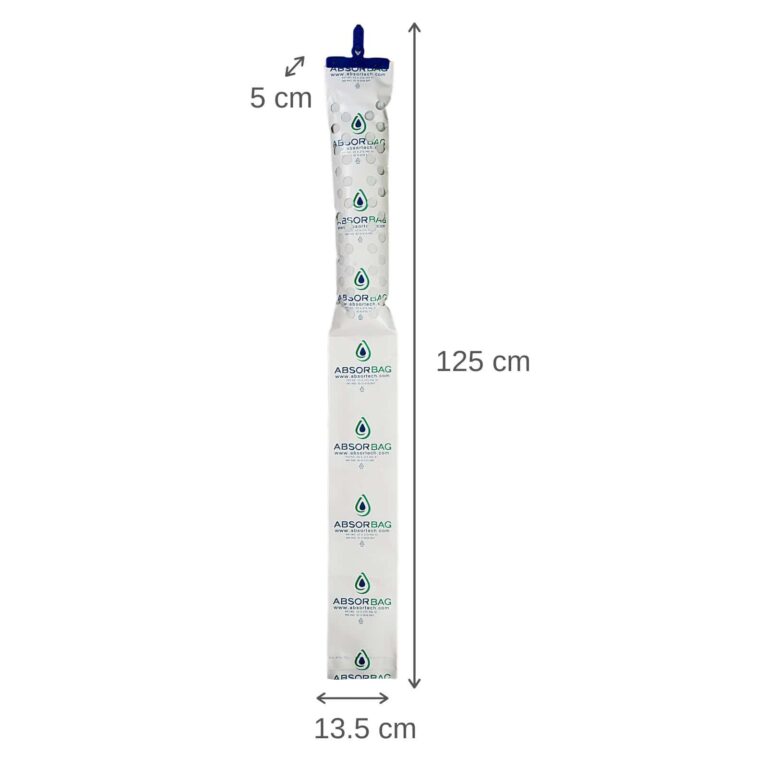 Absorbag 1.5kg Container Desiccant 2 Absorbag 1.5kg desiccant with product dimensions for transport and storage use