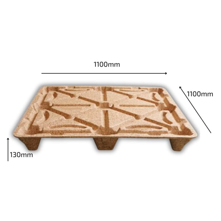 Eco-Friendly Compressed Wood Pallets | 1100 x 1100 x 130mm 2 AXCP1100 Eco Friendly Compressed Wood Pallets Dimensions