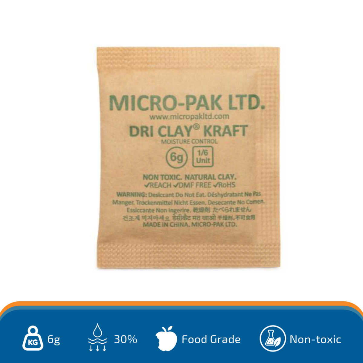 6g Biodegradable Clay Desiccant 1 BDC 6g BioClay Main.1 scaled