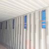 Dry Pole 1kg desiccant strips installed inside shipping container walls