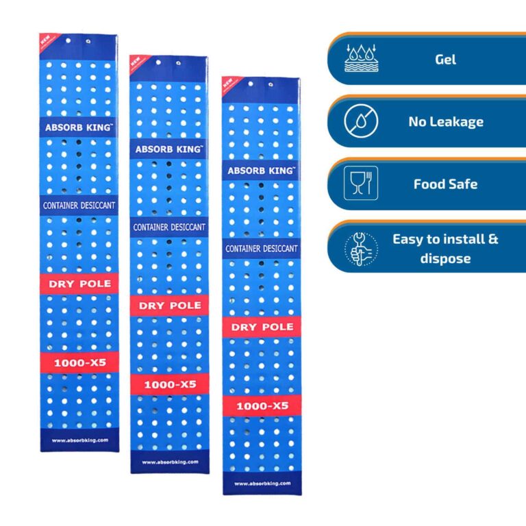 Dry Pole 1kg container desiccant strips with moisture protection features