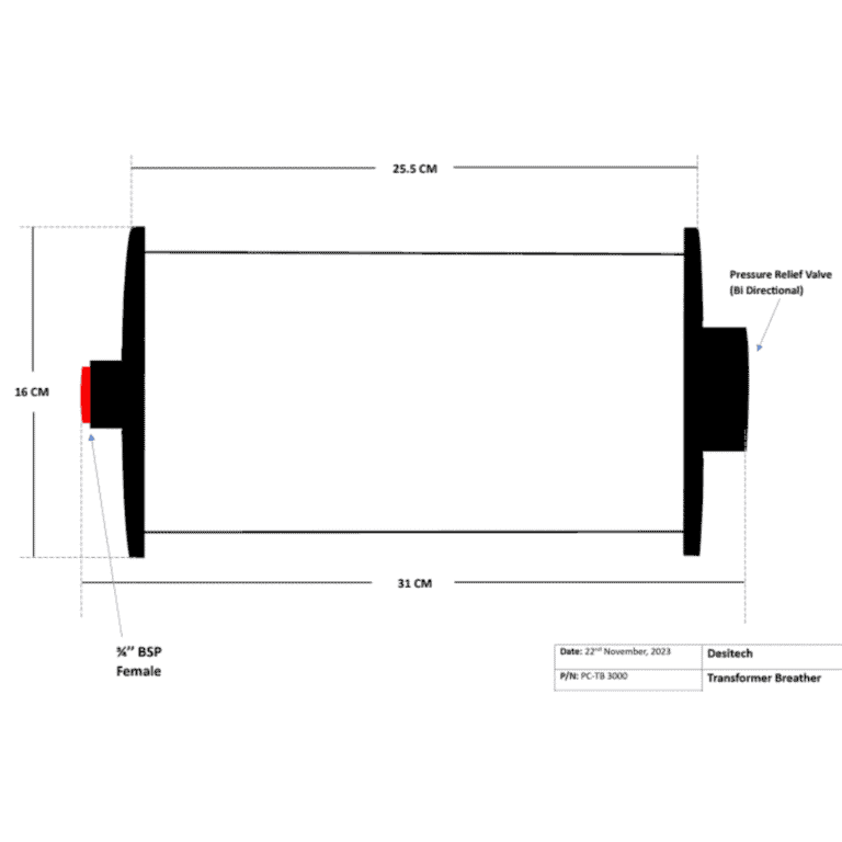 R Transformer Breather (X Large) 3 E TBRXL R Transformer Breather X Large Dimensions Description 1