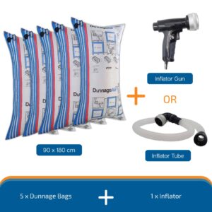 Dunnage bags (90cm x 180cm) + Inflator Bundle