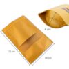 1L Kraft pouch dimensions image for sealed food packaging and long-term storage
