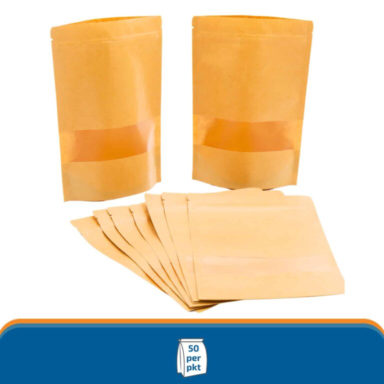 1L Kraft Paper Pouch 16*23 cm 3 1L Kraft pouch quantity image for bulk food storage and packaging protection