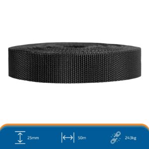 25mm Polyprop Webbing (50m)