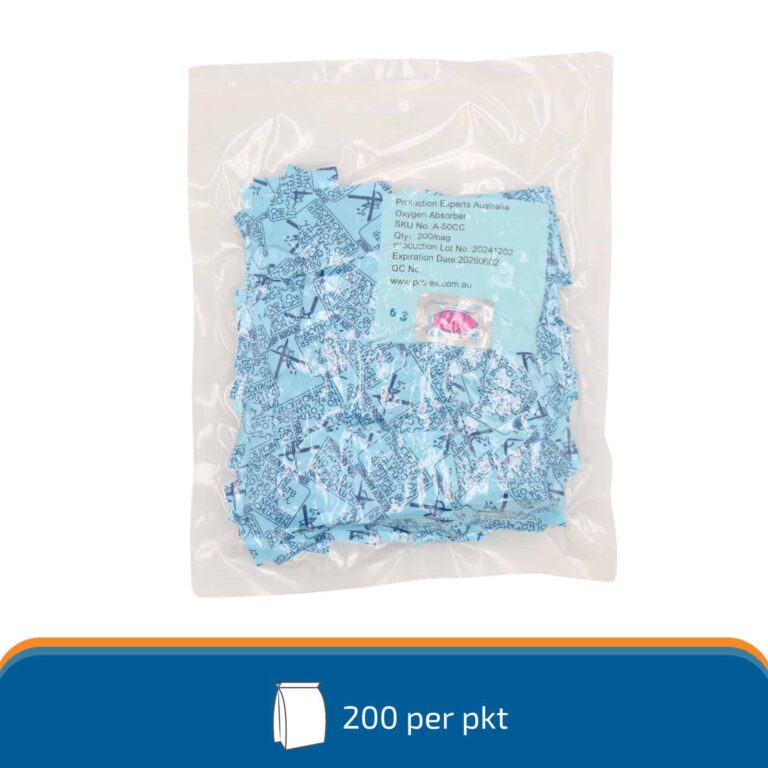 50cc Oxygen Absorber 3 50cc oxygen absorber packets in bulk pack for food storage and packaging protection