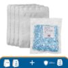 2.5L Mylar bag and 200cc oxygen absorber bundle for long-term food storage and preservation