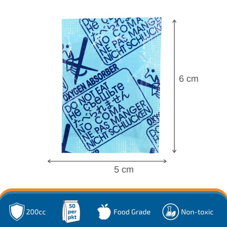2.5L Kraft Paper Pouch + 200cc Oxygen Absorber 6 200cc oxygen absorber with Mylar bag bundle product details for food storage protection