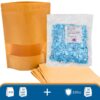 Kraft pouch bundle with 200cc oxygen absorbers for food storage and long-term preservation