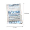 Esorb 100g silica gel desiccant packet with product dimensions for condensation prevention