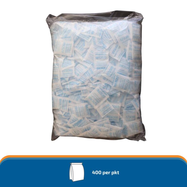 Esorb 5g silica gel desiccant packets in bulk quantity for moisture control in goods and packaging