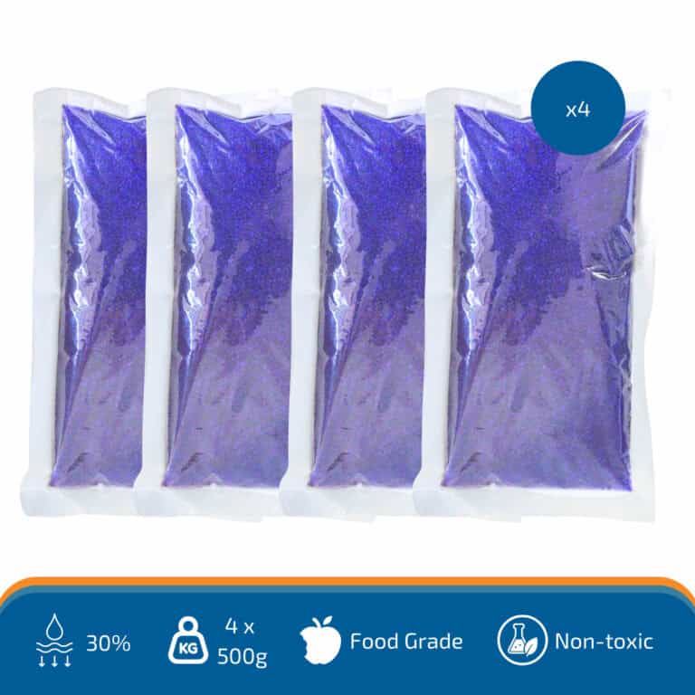 Indicating Silica Gel Pouch (500g) Blue 2 SDR 1.2kg Indicating Silica Gel Blue 3