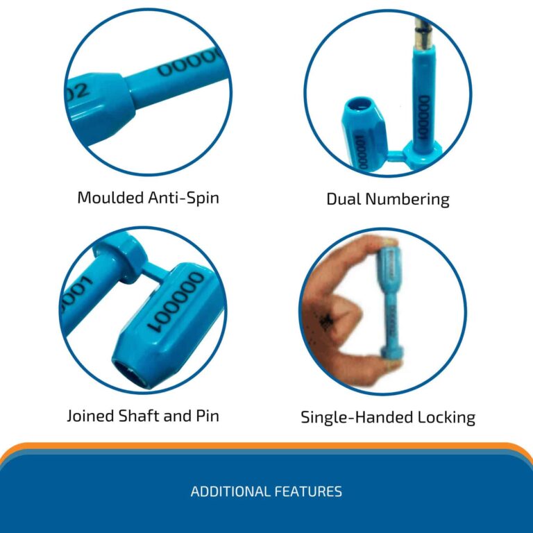 Economical Container Bolt Seal 15 SQBSE Economical Container Bolt Seal Features