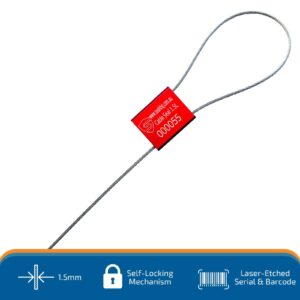 Cable Wire Seal 1.5mm with 30cm wire - 1 Carton (500 pcs)