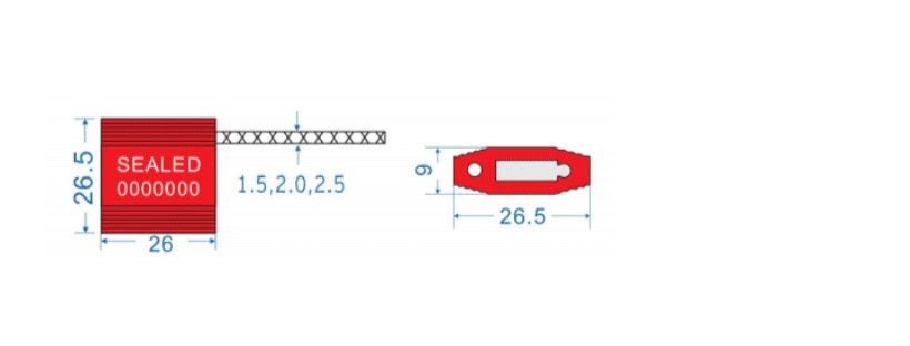 Cable Wire 2.5 is a strong and durable cable seal