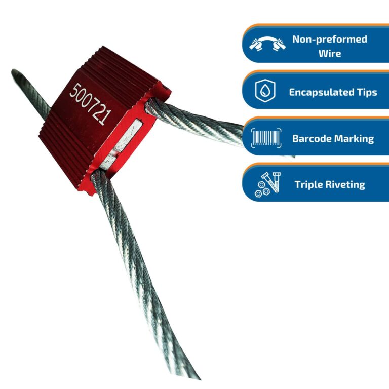 Cable Wire Seal 5mm with 30cm wire 8 SQCW50 Cable Wire Seal 5.0 Info
