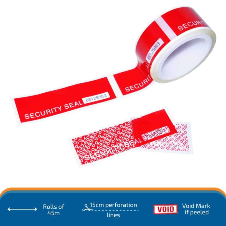 Security Tape | Numbered | Total Transfer | 48mm x 45m 1 SQSTNP Security Tape Numbered Main