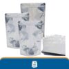 Stand-up pouch quantity image for bulk food packaging and storage preservation